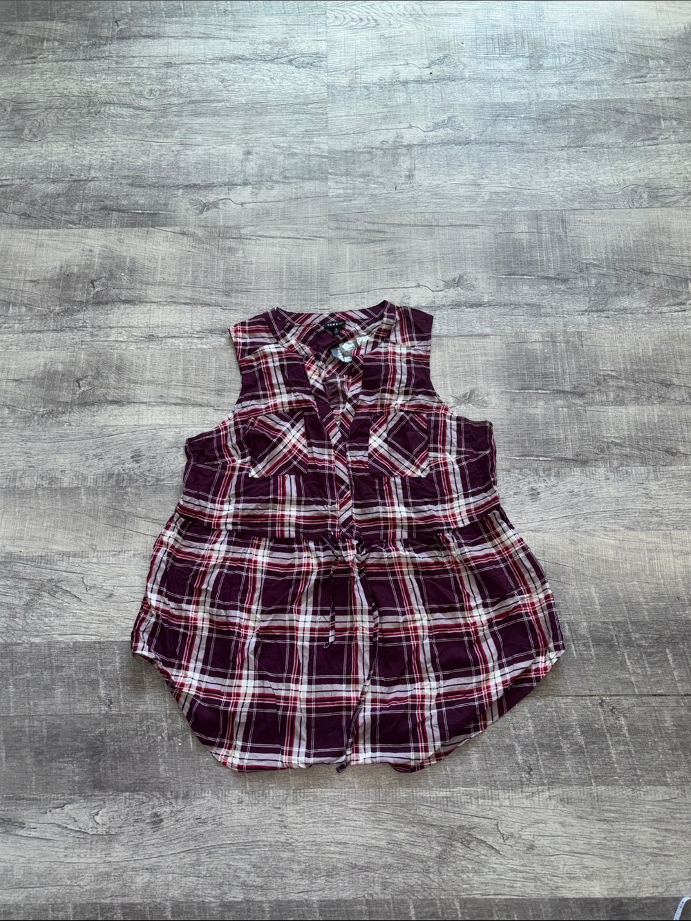 Torrid Emma Plaid Button Down Top